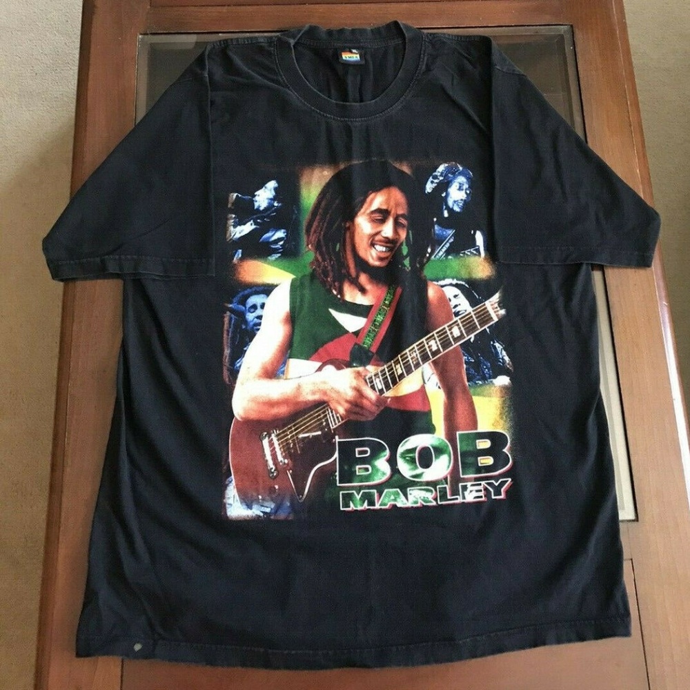Vintage Bob Marley Tshirt Double Sided XL
